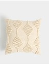 Marks & Spencer Vankúš z čistej bavlny s výšivkou a geometrickým vzorom Marks & Spencer smotanová