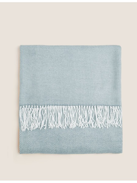 Marks & Spencer Prehod so vzorom rybej kosti Marks & Spencer modrá