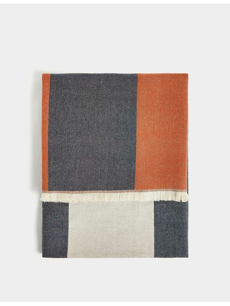 Marks & Spencer Česaný tkaný geometrický prehod Marks & Spencer námorná modrá