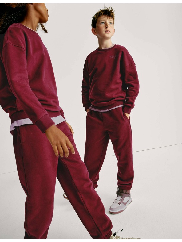 Marks & Spencer Tepláky s vysokým podielom bavlny (6–16 rokov) Marks & Spencer červená