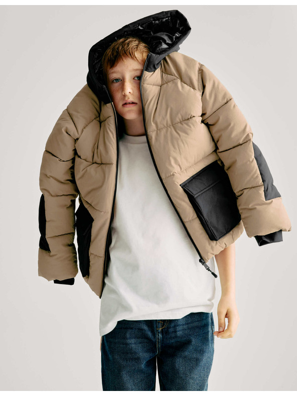 Marks & Spencer Zateplený kabát (6–16 rokov) Marks & Spencer hnedá