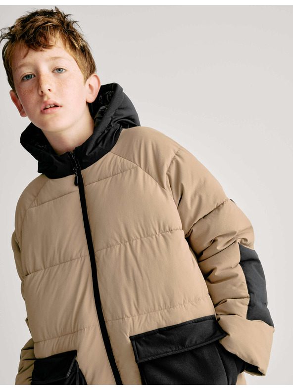 Marks & Spencer Zateplený kabát (6–16 rokov) Marks & Spencer hnedá