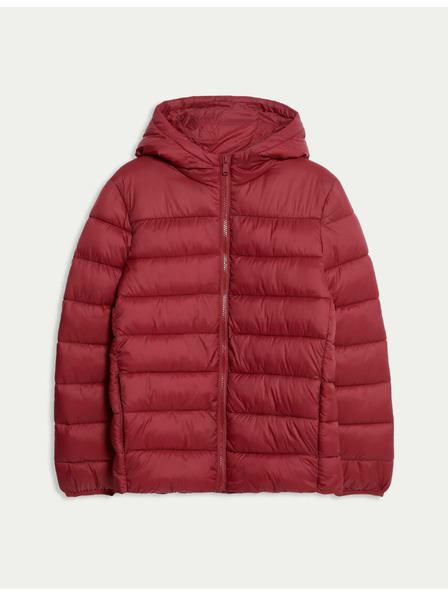 Marks & Spencer Ľahký zateplený kabát s technológiou Stormwear™ (2–16 rokov) Marks & Spencer červená