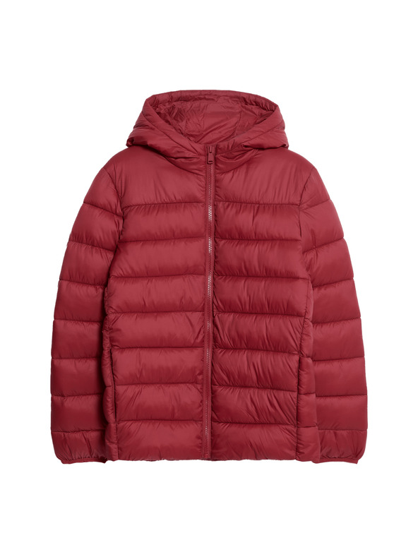 Marks & Spencer Ľahký zateplený kabát s technológiou Stormwear™ (2–16 rokov) Marks & Spencer červená