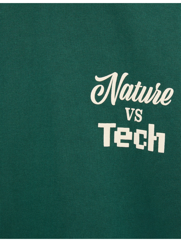 Marks & Spencer Tričko z čistej bavlny s grafikou Nature Thrives (6–16 rokov) Marks & Spencer zelená