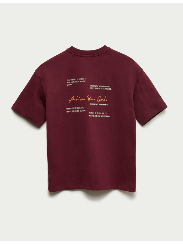 Marks & Spencer Tričko achieve Your Goals z čistej bavlny (6–16 rokov) Marks & Spencer červená