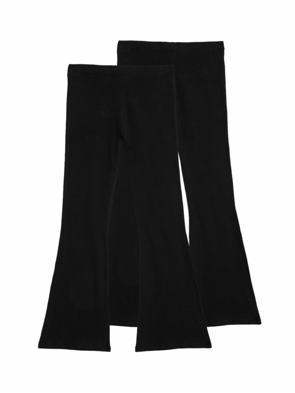 Marks & Spencer Rozšírené legíny s vysokým podielom bavlny (6–16 rokov), 2 ks Marks & Spencer čierna