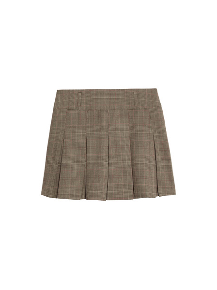 Marks & Spencer Mini károvaná skladaná sukňa (6-16 rokov) Marks & Spencer viacfarebná