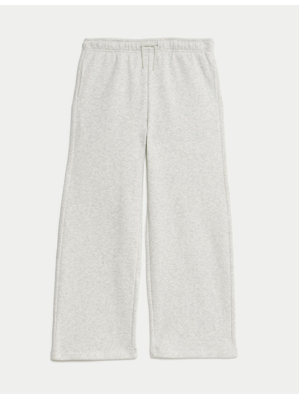 Marks & Spencer Tepláky so širokými nohavicami, s vysokým podielom bavlny (2–16 rokov) Marks & Spencer sivá