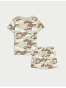 Marks & Spencer Maskáčové pyžamo z čistej bavlny (1–16 rokov) Marks & Spencer béžová
