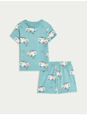 Marks & Spencer Pyžamo z čistej bavlny s dopravnými prostriedkami (1–8 rokov) Marks & Spencer modrá
