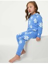Marks & Spencer Kvetované pyžamo z čistej bavlny (1–8 rokov) Marks & Spencer modrá