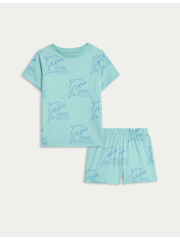 Marks & Spencer Pyžamová súprava z čistej bavlny s motívom zvierat (1–8 rokov) Marks & Spencer viacfarebná