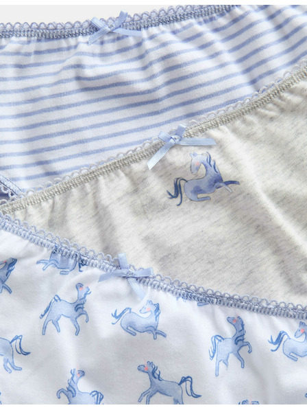 Marks & Spencer Nohavičky z bavlny so strečom s motívom jednorožca, 7 ks v balení (2–12 rokov) Marks & Spencer viacfarebná