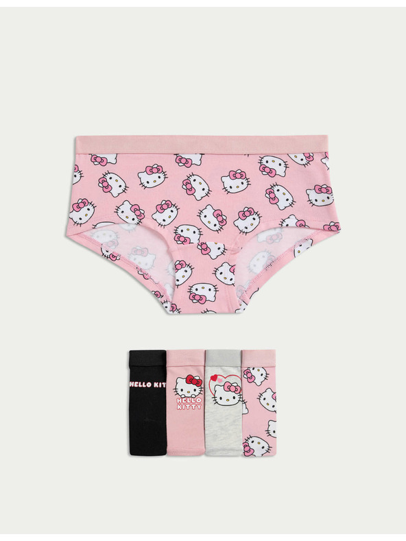 Marks & Spencer Šortky Hello Kitty™ s vysokým podielom bavlny, 5 ks (5–16 rokov) Marks & Spencer viacfarebná
