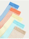 Marks & Spencer Pruhované ponožky s vysokým podielom bavlny, sada 5 párov (6 malé – 7 veľké) Marks & Spencer viacfarebná