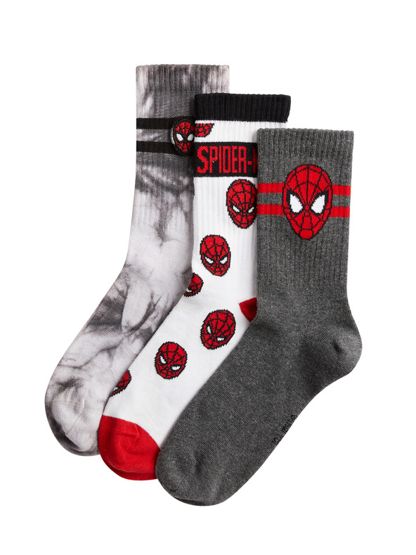Marks & Spencer Ponožky s motívom Spider-Man™, 3 páry (6 malé – 7 veľké) Marks & Spencer viacfarebná
