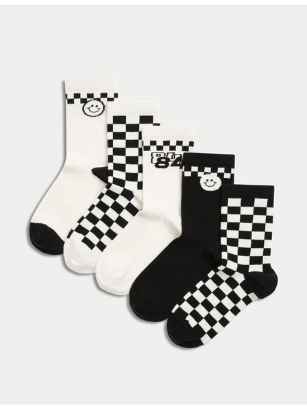 Marks & Spencer Sada 3 párov ponožiek Marks & Spencer čierna