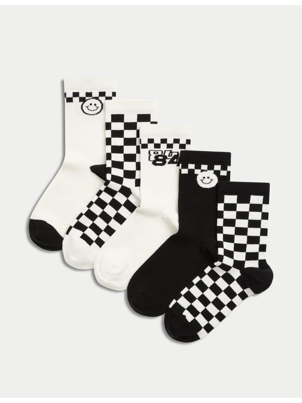 Marks & Spencer Sada 3 párov ponožiek Marks & Spencer čierna