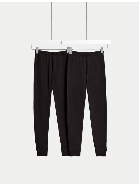 Marks & Spencer Termo legíny s technológiou Heatgen™, 2 ks v balení (2–14 rokov) Marks & Spencer čierna