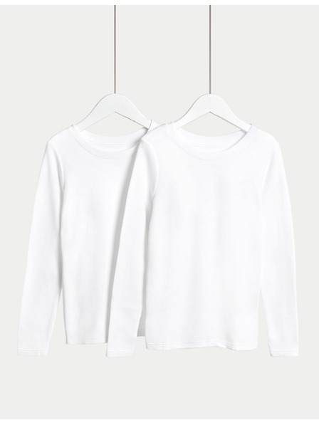 Marks & Spencer Termo topy s technológiou Heatgen™, 2 ks v balení (2–14 rokov) Marks & Spencer biela