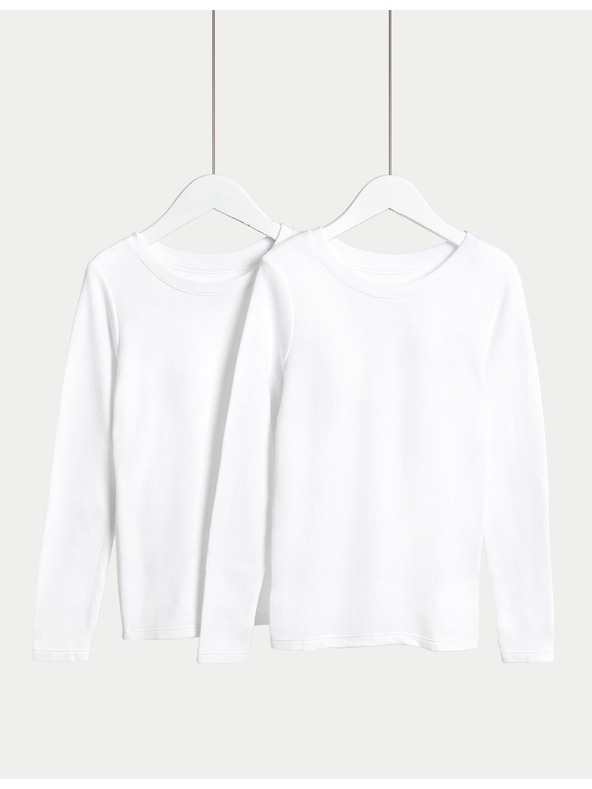 Marks & Spencer Termo topy s technológiou Heatgen™, 2 ks v balení (2–14 rokov) Marks & Spencer biela