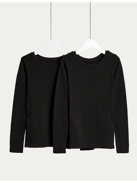 Marks & Spencer Termo topy s technológiou Heatgen™, 2 ks v balení (2–14 rokov) Marks & Spencer čierna