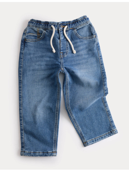 Marks & Spencer Džínsy s pohodlným pásom, rovnými nohavicami a vysokým podielom bavlny (2–8 rokov) Marks & Spencer námorná modrá