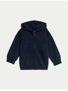 Marks & Spencer Mikina s kapucňou, zipsom a vysokým podielom bavlny (2–8 rokov) Marks & Spencer námorná modrá