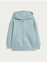 Marks & Spencer Mikina s kapucňou, zipsom a vysokým podielom bavlny (2–8 rokov) Marks & Spencer modrá