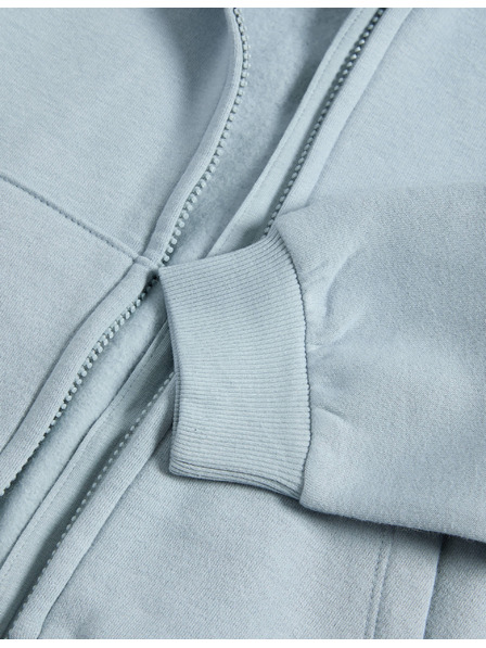 Marks & Spencer Mikina s kapucňou, zipsom a vysokým podielom bavlny (2–8 rokov) Marks & Spencer modrá