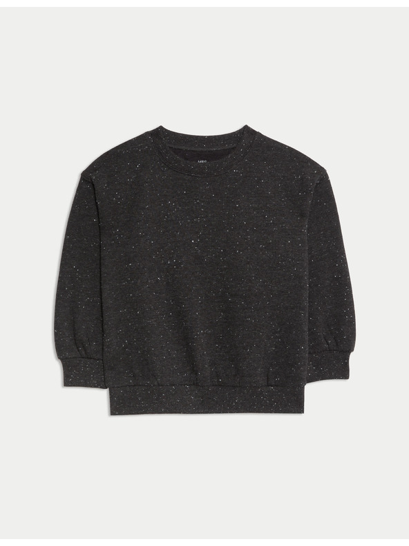 Marks & Spencer Tkaná mikina s vysokým podielom bavlny (2–8 rokov) Marks & Spencer sivá