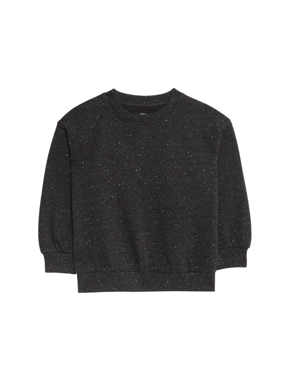 Marks & Spencer Tkaná mikina s vysokým podielom bavlny (2–8 rokov) Marks & Spencer sivá