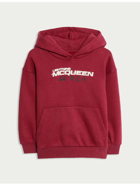 Marks & Spencer Mikina Disney Cars™ s kapucňou, zipsom a vysokým podielom bavlny (2–8 rokov) Marks & Spencer červená