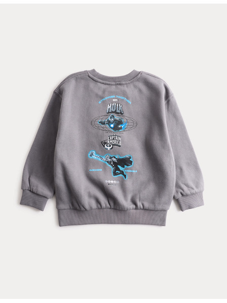 Marks & Spencer Mikina Avengers™ s vysokým podielom bavlny (2–8 rokov) Marks & Spencer šedá