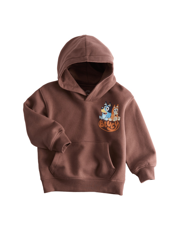 Marks & Spencer Mikina s kapucňou a motívom Bluey™, s vysokým podielom bavlny (2–8 rokov) Marks & Spencer hnedá