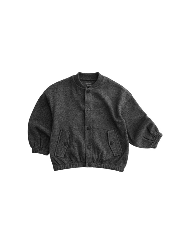 Marks & Spencer Žerzejová bunda bomber zo zmesi bavlny (2–8 rokov) Marks & Spencer šedá