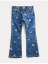 Marks & Spencer Džínsové vzorované džínsy (2-8 rokov) Marks & Spencer námorná modrá