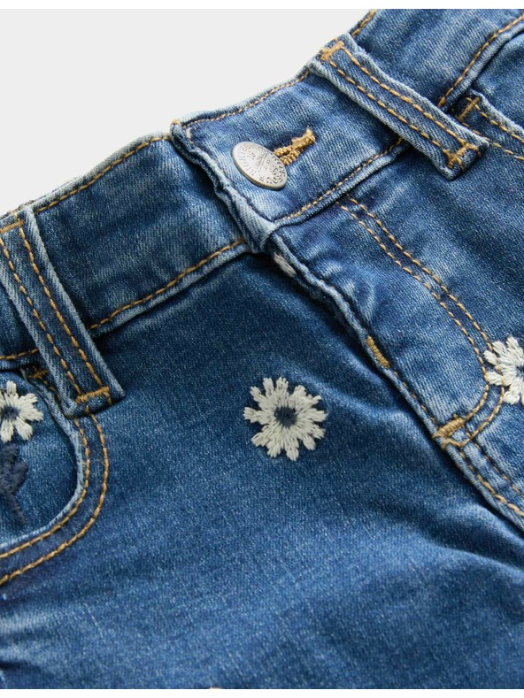 Marks & Spencer Džínsové vzorované džínsy (2-8 rokov) Marks & Spencer námorná modrá