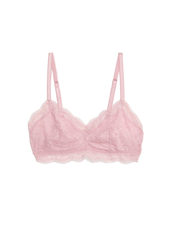 Marks & Spencer Čipkovaná braletka Jasmine bez kostíc, veľ. A–E Marks & Spencer ružová