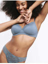 Marks & Spencer Čipkovaná podprsenka Jasmine, plný košíček, bez kostíc (A–E) Marks & Spencer modrá