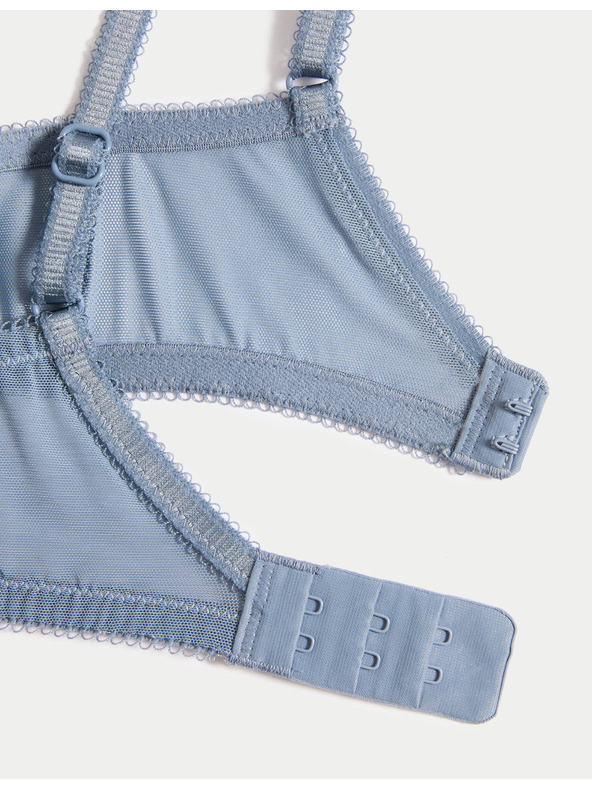 Marks & Spencer Čipkovaná podprsenka Jasmine, plný košíček, bez kostíc (A–E) Marks & Spencer modrá