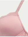 Marks & Spencer Čipkovaná podprsenka Jasmine, plný košíček, bez kostíc (A–E) Marks & Spencer ružová