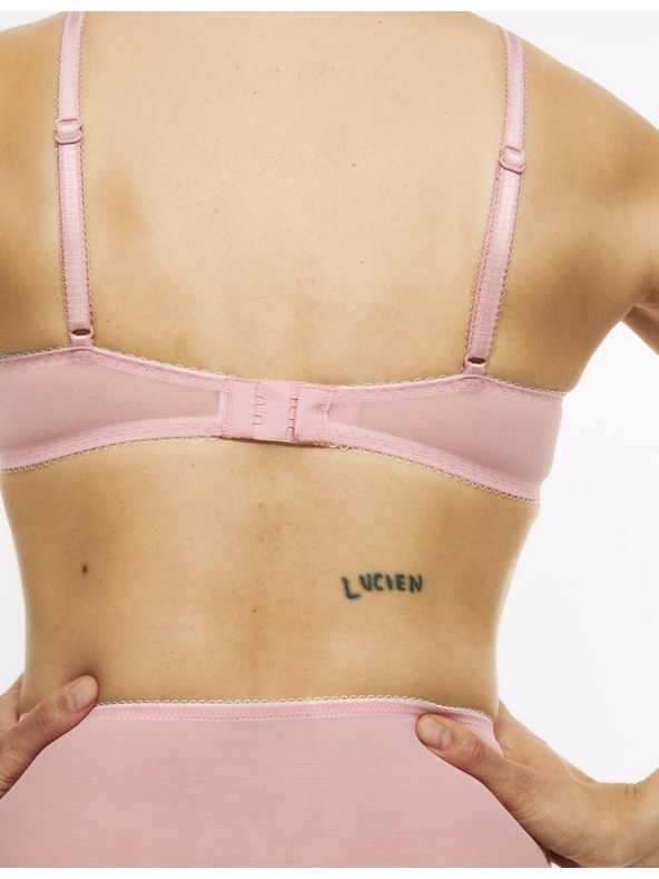 Marks & Spencer Čipkovaná podprsenka Jasmine, polovičný košíček, s kosticami (A–E) Marks & Spencer ružová