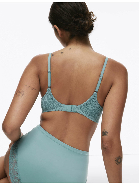 Marks & Spencer Hladká dekoltová podprsenka Body Soft™ s kostícami, veľ. A–E Marks & Spencer zelená