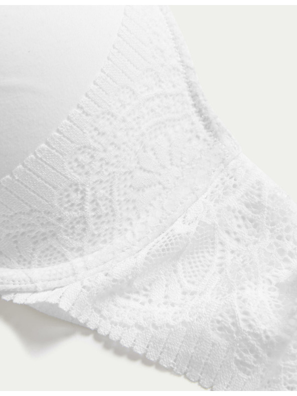 Marks & Spencer Hladká dekoltová podprsenka Body Soft™ s kostícami, veľ. A–E Marks & Spencer biela