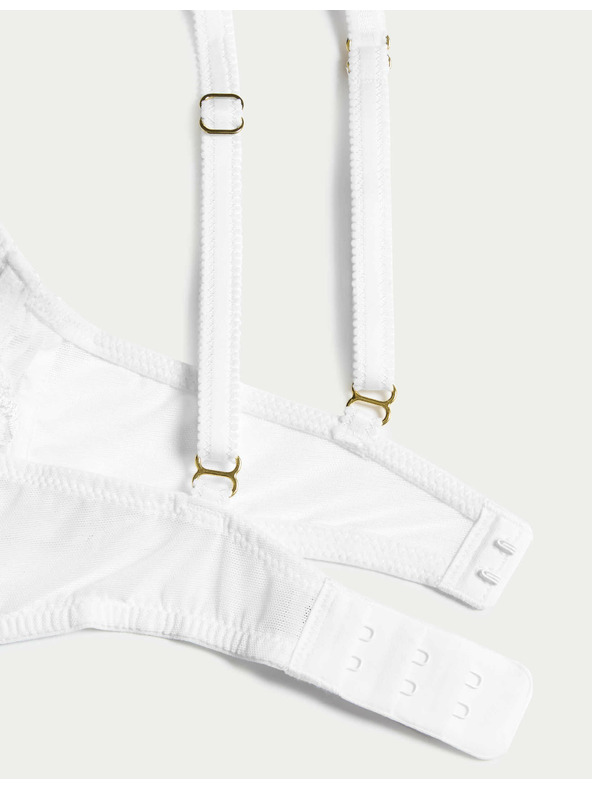 Marks & Spencer Dekoltová podprsenka Amelia s kostícami a čipkou, veľ. A–E Marks & Spencer biela