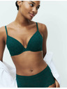 Marks & Spencer Čipková push-up podprsenka s kostícami a technológiou Flexifit™, veľ. A–E Marks & Spencer zelená