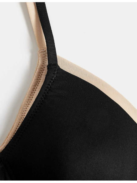 Marks & Spencer Balenie 2 ks prvých podprseniek bez kostíc, veľ. AA–D Marks & Spencer čierna