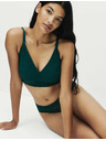 Marks & Spencer Čipková podprsenka bez kostíc, so zmenšujúcim efektom a technológiou Flexifit™ Marks & Spencer zelená